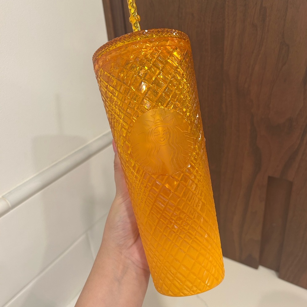 Starbucks Orange Gem Cut Venti Tumbler Mug Halloween